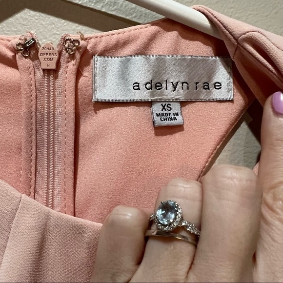 Adelyn Rae Light Pink Athena Fit Flare Dress // Size XS - Picture 9 of 9